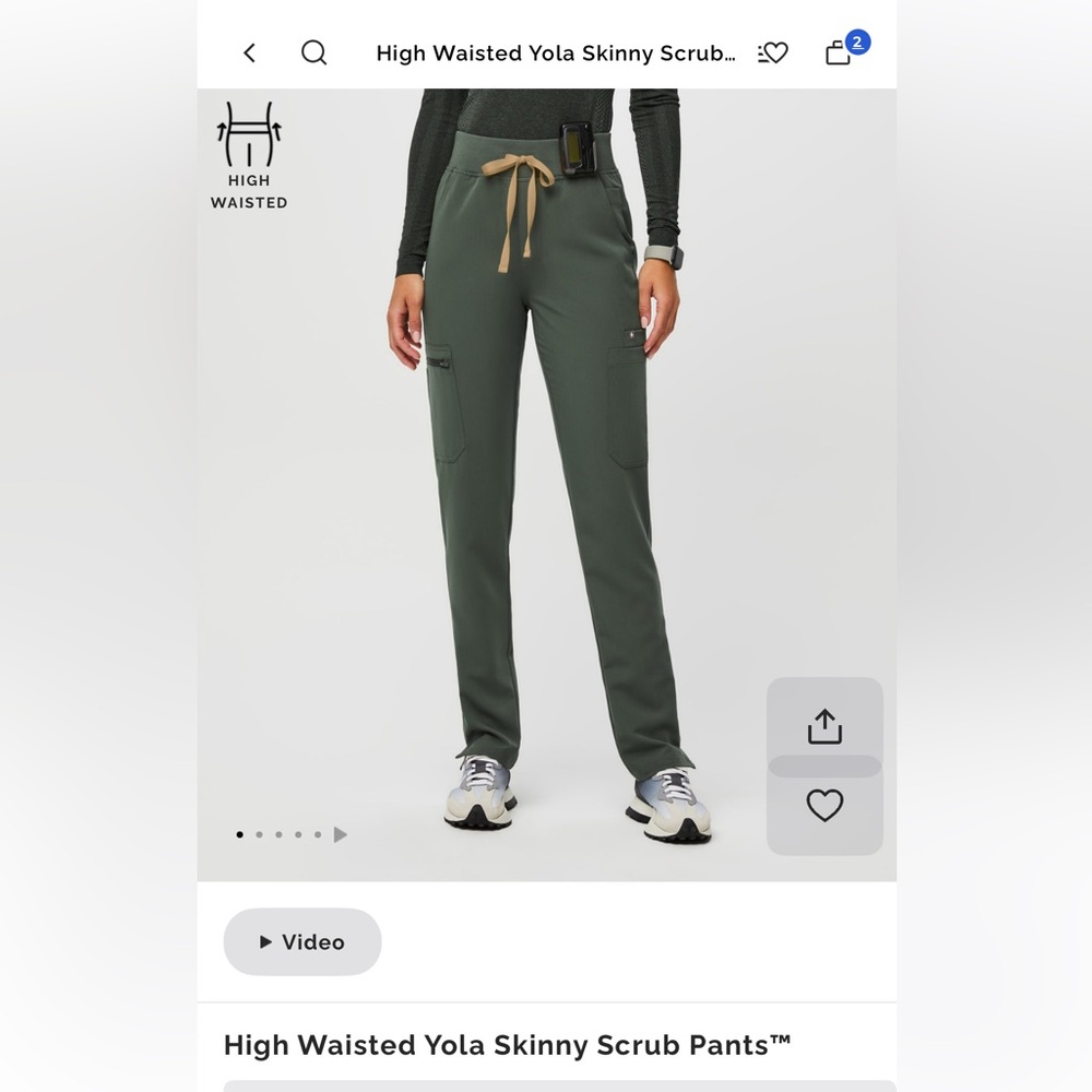 Figs Women’s High Waisted Yola Skinny Scrub Pants